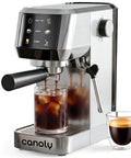 Dope 2-In-1 Espresso Machine And Cold Brew Maker With Badass 20 Bar Pump And Responsive Touchscreen brewing iced coffee.
