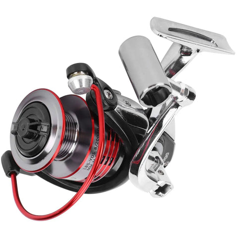 Beast Metal Spinning Reel With 13 Plus 1 Ball Bearings And 5.0 To 1 Gear Ratio, foldable rocker arm, high strength aluminum alloy body