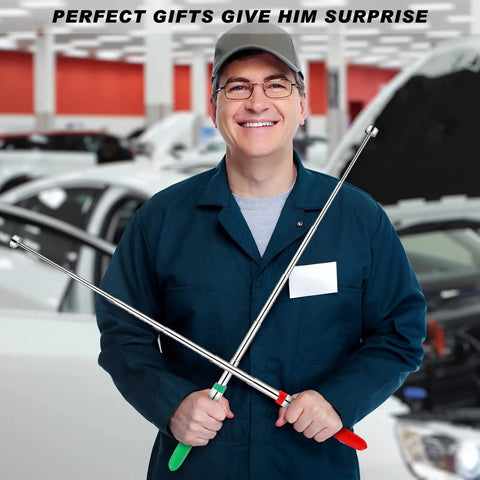 12 Piece 30 Inch Telescoping Magnetic Pickup Tool Set With 8 Lbs Capacity Grabber For Hard To Reach Places Ideal For Cars Home Garage DIY Gift For Men Husband Dad Birthday