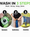 Off Grid Portable Washing Machine For Camping And RVs High Capacity Manual Clothes Washer With Plunger demonstration steps