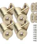 4 Pack Vintage Zinc Alloy Magnetic Cabinet Door Catches For Kitchen Wardrobe Closet Heavy Duty Hold Easy Install Gold Finish