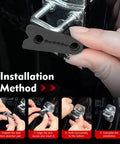 Installation method for Heavy Duty Silicone Car Door Slam Blockers Four Piece Set Universal Vehicle Shock Absorbers in black.