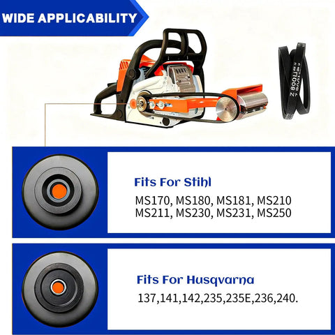 Log Peeler And Debarker Attachment For Chainsaws Converts Your Saw Into A Wood Processing Powerhouse For Firewood Prep And Timber Framing Fits Husqvarna And STIHL Saws Like 137 141 142 235 235E 236 240 And MS170 180 181 210 211 230 231 shown with different angles and parts
