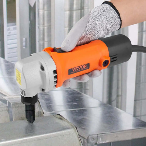 Heavy Duty Sheet Metal Nibbler 550W Electric Cutter With 360 Degree Rotation And 2200 RPM cutting metal sheet for auto repair projects