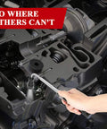 Magnetic Pickup Tool With LED Light Telescoping Magnet For Mechanics Engineers And DIY Guys used in engine compartment