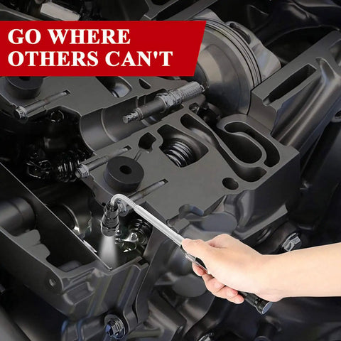 Magnetic Pickup Tool With LED Light Telescoping Magnet For Mechanics Engineers And DIY Guys used in engine compartment