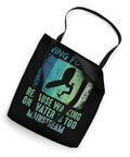 Retro Wing Foil Tote Bag for Wingsurfing Fans with Vintage Man on a Wingboard Design Dope Water Sports Gear for Wingboarding and Coaching Ideal Carryall for Winging Foiling Sessions and Water Adventures
