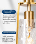 Modern Gold Pendant Lights With Clear Glass Shades Adjustable Hanging Fixtures For Kitchen Island And Living Room