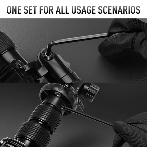 Using 13 Piece Hex Key Allen Wrench Set Metric Sizes 1.27 to 10 MM Ball End Long Arm Chrome Vanadium Steel on mechanical part