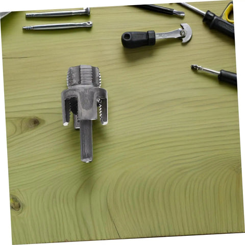 Top Rated Lalafina 3 Piece Pvc Pipe Threader Tool Kit With Internal External Thread Cutter compatible with electric drills on wood.