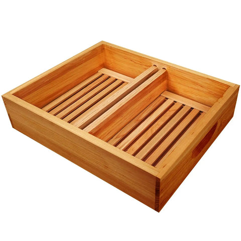 Top Frame Bee Feeder With Floats For Beekeeping 10 Frame Hive Top Feeder With Beeswax Dipped Wood Rugged Feeding Tool for Liquid or Sugar Syrup
