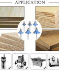 Knockout 6 Piece Round Over Router Bit Set With Tough 1/4 Inch Shank And Assorted Carbide Profiles To Square Away Fine Woodwork And Leave Edges Smoother Than Butter Daily applied to various wood types and router machines.