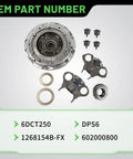 Ford Focus Fiesta EcoSport 6DCT250 DPS6 Dual Clutch Transmission Kit With Forks And Bearing Drop In Replacement For Focus 2011 2018 Fiesta