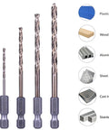 Beefy 14 Piece M35 Cobalt Drill Bit Set For Stainless Steel And Hard Metals And Cast Iron, Jobber Length With One Quarter Inch Hex Shank