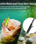 Fish caught with Baitholder Worm Hooks 30 Pcs 3X Strong Long Shank, highlighting double barb bait holder design.