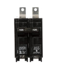 Front view of 125 Amp Double Pole 120 and 240 Volt Bolt In Breaker Type BL Molded Case Circuit Breaker for Panel Board UL Listed