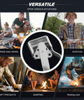 Two Pack Triple Groove Flint Torch Strikers With Eighteen Replacement Flints For Precise Sparks And Quick Ignition in versatile use