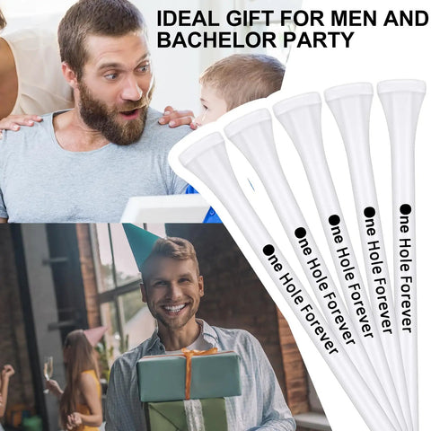 100 Pieces Bachelor Party Golf Tees Bulk Set Funny Tees for Golf Training and Practice Groomsmen Gift and Party Favors