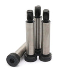 Beefy Heavy-Duty Alloy Steel Shoulder Bolts Set For Tough Applications, 1/2 Inch Diameter, 2 Inch Length, 3/8-16 Threads