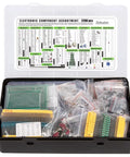 Epic 2200 Piece Electronics Component Kit With Capacitors Resistors Transistors Inductors Diodes Potentiometers ICs