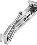 Close-up of a 5 Inch Aluminum Gutter Hangers With Screws Easy Install K Style Hidden Gutter Hangers For Sagging Gutters Heavy Duty No Hassle 10 Pack