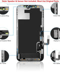 IPhone And 12 Pro Screen Replacement 6.1 Inch 3D Touch LCD Display Digitizer Repair Kit With Waterproof Frame Sticker and Parts Diagram