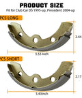 Brake Shoes And Spring Kit For Club Car DS GE 1995 And Up And Precedent Golf Carts With Automatic Adjust Brakes size chart