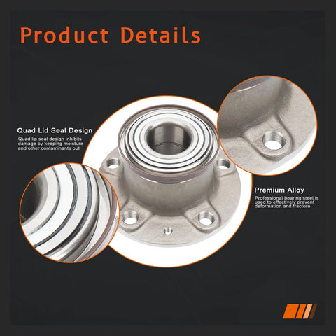 Close-up of rear wheel hub and bearing assembly for 2014-2023 Ram ProMaster with Kyodo Yushi AF-I grease, featuring quad lid seal design.