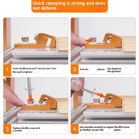 Heavy Duty Low Profile T Track Clamping System For 3018 Router Engraver Accessories 2 Pack High Strength Aluminum Clamp For Secure Woodworking Metalworking And Model Making Projects, low-profile clamp setup