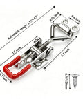 Dope YSIL Toggle Latch Clamps 4 Pack With Lockholes Super Easy To Install And Flexible Adjustable Hasp Pull Strap dimensions and details
