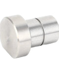 4Pcs 3/4 Inch Stainless Steel Bench Dogs Hold Boards Dead Tight In 19mm Workbench Holes With Flat Sides And No Wiggle Grip For Solid MFT Tabletop Clamping And Shop Builds, close-up of a stainless steel bench dog.