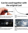 LED Upgrade Kit For 3D Printers 5V 12W COB Strip Light With Y Adapter installation steps for X1 X1C X1E models