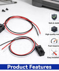 Through Beam Photoelectric Sensor 5mm IR Break Beam Counting Module with 30cm cable and rugged PVC housing, shown on a table.