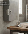 Detachable Gate Hinge With Stainless Steel Lift Off Design For Heavy Doors And Access Panels In A Silver Finish One Pack