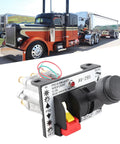 PTO Control Valve AV295 Power Take Off Air Shift Dual Valve with truck in background, designed for tipper hydraulic hoist systems.