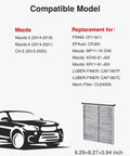 Cabin Air Filter With Activated Carbon Replacement For Mazda 3 6 CX 5 Odor Control And Cleaner Interior Air With cross reference info