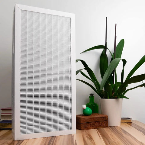 Replacement HEPA Particle Filter For Blueair 480i And 400 Series Classic Air Purifiers, Easy Install, Eco Friendly, upright view