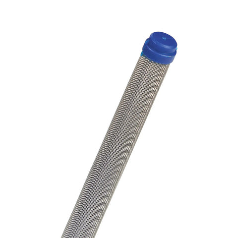 60 Mesh Airless Spray Gun Filter For SG2 SG3, Compatible With 288749, shows mesh texture and blue cap. Helps Remove Debris, Protects The Pump.