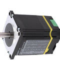 Front view of high performance stepper motor with encoder for CNC control and closed loop servo motion controller for wire stripping machines