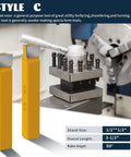Amazon 20-piece carbide-tipped lathe cutter set; 1/2 in shank, yellow-orange bars with silver tips