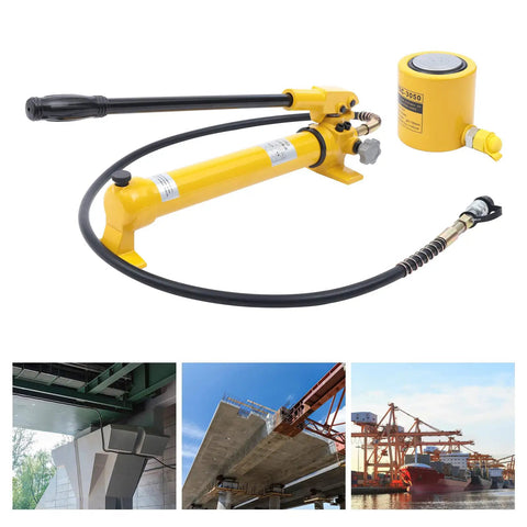 Heavy Duty 30 Ton Hydraulic Ram Jack And Portable Power Pump Kit With Quick Connect Cylinder For Industrial Machinery And Bridge Jobs Built Like A Tank And Knocks Out Heavy Lifts Without Missing A Beat