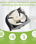 Condenser Fan Motor Assembly Single Unit for Samsung Refrigerators with blades and noise reduction features visible.