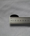 Iron Fuchi Kashira Set For Samurai Swords Koshirae Tsuka Ferrule End Cap with ruler showing 3.8cm length.