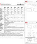 IRM-02 series 2W single output encapsulated type specifications and diagrams for 24V PCB power supply.