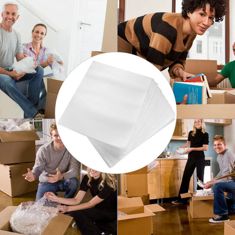 100 Pack White Epe Pearl Foam Pouch Bags For Moving And Shipping Shockproof Cushioning Wrap For Fragile Items And Glassware