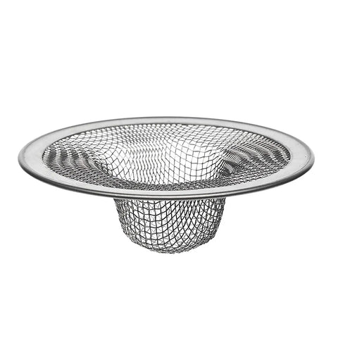 Stainless steel sink strainer with mesh design, part of Two Pack Kitchen And Bathroom Sink Drain Strainers Must Have Stainless Steel Hair Catcher For Kitchen And Bath Drains Stopper Drain Cover Durable Rustproof Strainer Basket Easy To Clean No Clog Protection.