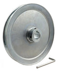 8 Inch Single Groove V Belt Pulley With 1 Inch Bore For A B 5L 4L V Belts Carbon Steel Motor Pulley Zinc Plated 1020 Steel