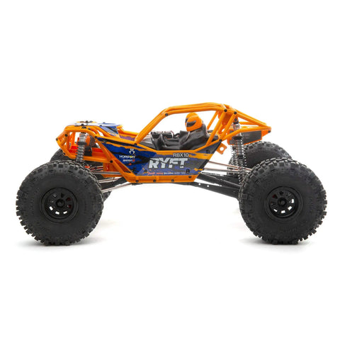 RBX10 Ryft 4WD Brushless RC Rock Bouncer Ready To Run Beast On The Trail With Solid Front And Rear Axles Rugged Tube Chassis 4S Capable Powertrain Licensed Raceline Wheels Battery And Charger Not Included side view