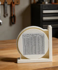 Pro Grade Digital Inclinometer Angle Finder With Magnetic Base For Pros And DIYers 9.6x9.7x3.1 Cm on wooden table