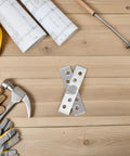 Invisible Pivot Hinges For Hidden Doors And Cabinets, 360 Degree Stainless Steel Concealed Center Hinges, shown on wood surface.
